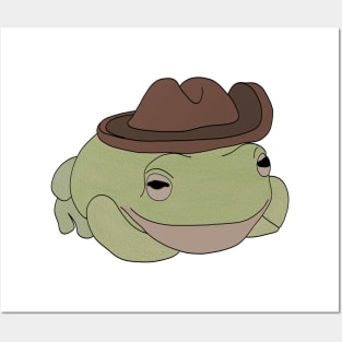 Cowboy Frog Posters and Art